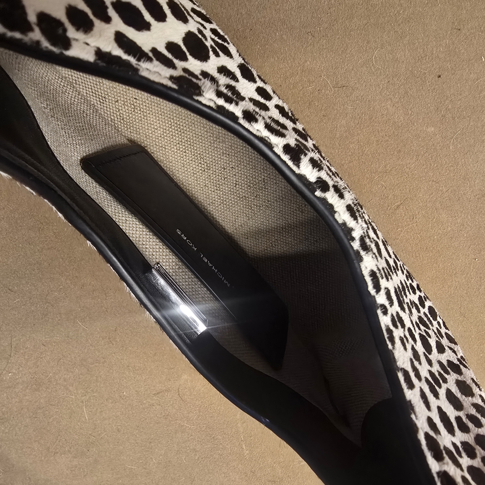 Michael Kors Animal Print Leather Calf Hair Shoulder Bag - Picture 6 of 8